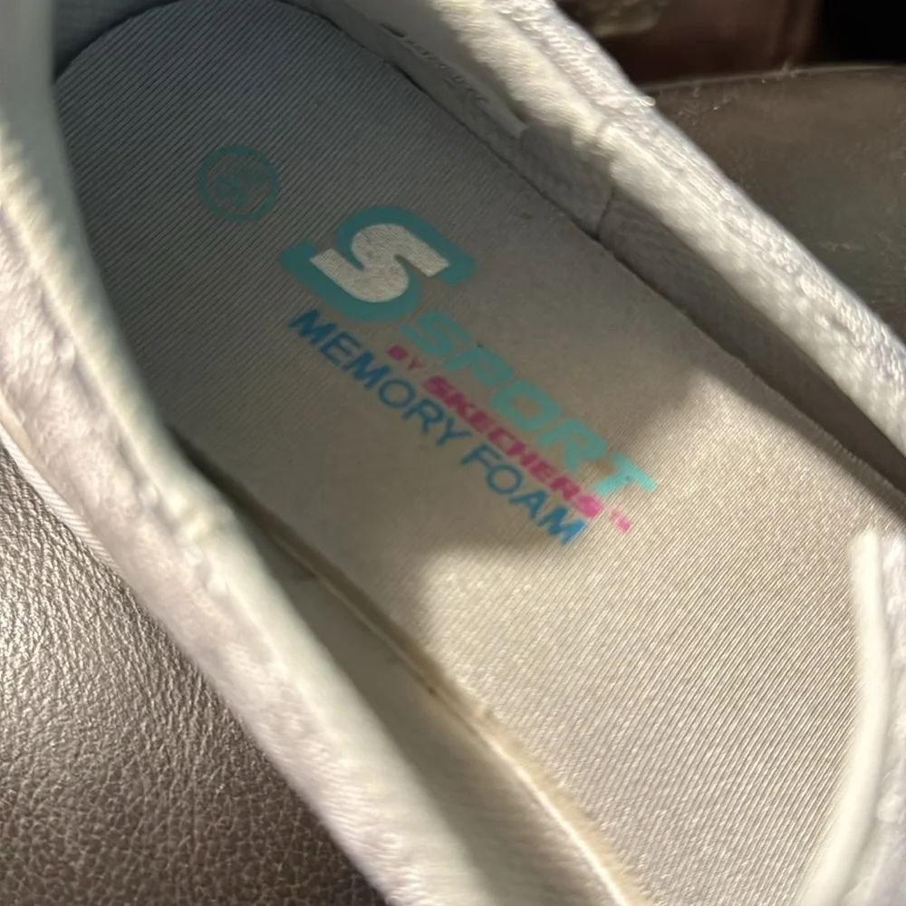 Sketchers S Sport memory foam shoes light gray size 9.5 9-1/2 - Picture 12 of 14